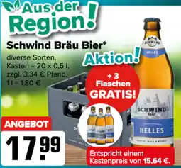 Logo Getränkemarkt Schwind Bräu Bier Angebot