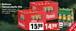 Logo Getränkemarkt Rothaus Tannenzäpfle Pils Angebot