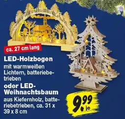 Repo Markt LED-Holzbogen oder LED-Weihnachtsbaum Angebot