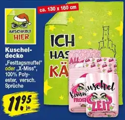 Repo Markt ARSCHKALT HIER Kuscheldecke Angebot