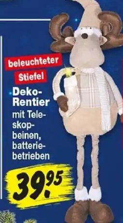 Repo Markt beleuchteter Stiefel Deko-Rentier Angebot