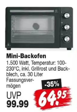 Repo Markt Mini-Backofen Angebot
