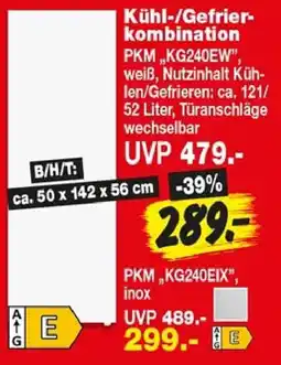 Repo Markt PKM Kühl-/Gefrierkombination Angebot