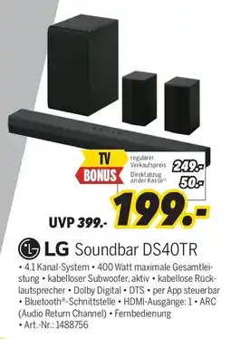 MEDIMAX LG Soundbar DS40TR Angebot