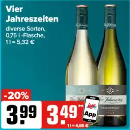Logo Getränkemarkt Vier Jahreszeiten Angebot