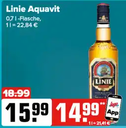 Logo Getränkemarkt Linie Aquavit Angebot