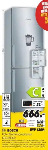 MEDIMAX BOSCH Kühl-/Gefrierkombination KGE36EICP Angebot