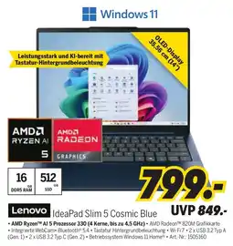 MEDIMAX Lenovo IdeaPad Slim 5 Cosmic Blue Angebot