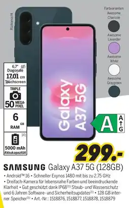 MEDIMAX SAMSUNG Galaxy A37 5G (128GB) Angebot