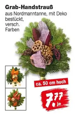 Repo Markt Grab-Handstrauß aus Nordmanntanne, mit Deko bestückt Angebot
