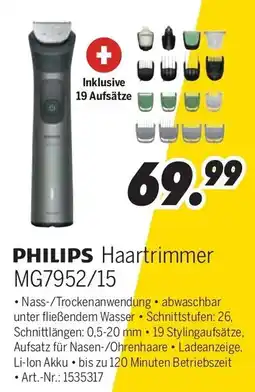 MEDIMAX PHILIPS Haartrimmer MG7952/15 Angebot