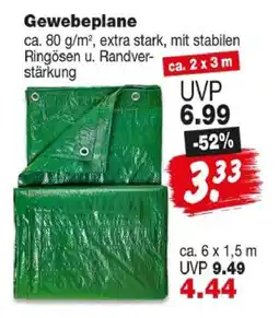 Repo Markt Gewebeplane Angebot
