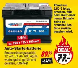 Repo Markt ABIG Auto-Starterbatterie Angebot