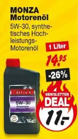 Repo Markt MONZA Motorenöl Angebot