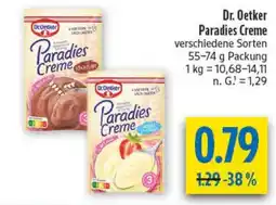 diska Dr. Oetker Paradies Creme Angebot