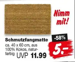 Repo Markt Schmutzfangmatte Angebot