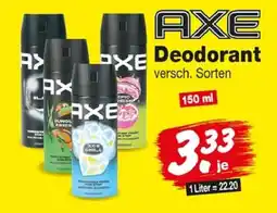 Repo Markt AXE Deodorant Angebot