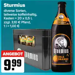 Logo Getränkemarkt Sturmius Cola Orange Angebot