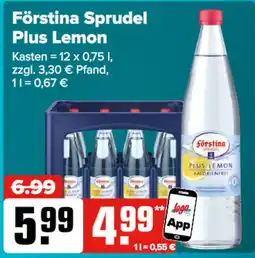 Logo Getränkemarkt Förstina Sprudel Plus Lemon Angebot