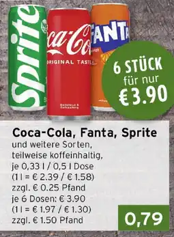 CAP Markt Coca-Cola, Fanta, Sprite Angebot