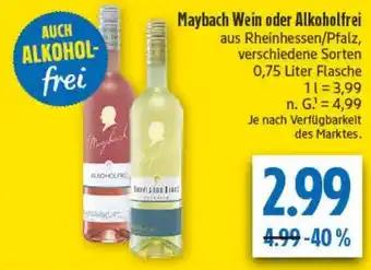 Maybach Wein oder Alkoholfrei