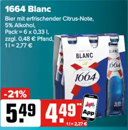 Logo Getränkemarkt 1664 Blanc Angebot