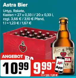 Logo Getränkemarkt Astra Bier Angebot
