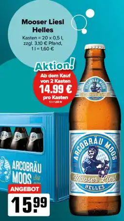 Logo Getränkemarkt Mooser Liesl Helles Angebot