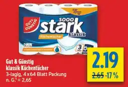 diska Gut & Günstig klassik Küchentücher Angebot