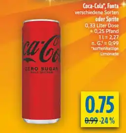 diska Coca-Cola Zero Sugar Angebot