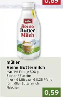 CAP Markt müller Reine Buttermilch Angebot