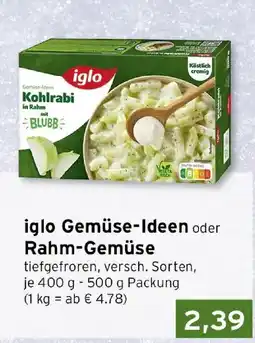 CAP Markt iglo Gemüse-Ideen oder Rahm-Gemüse Angebot