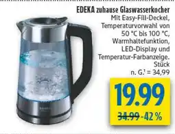 diska EDEKA zuhause Glaswasserkocher Angebot