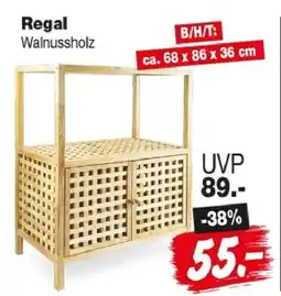 Repo Markt Regal Walnussholz Angebot