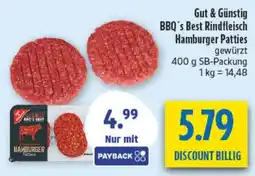 diska BBQ's Best Rindfleisch Hamburger Patties Angebot