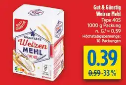 diska QUALITÄTS Weizen MEHL TYPE 405 Angebot