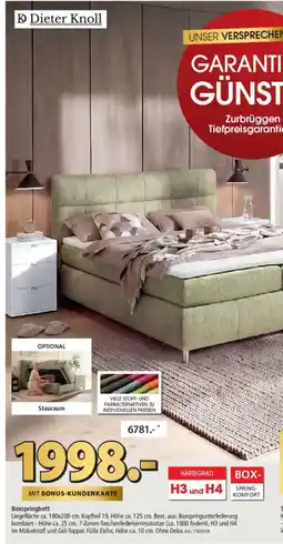Zurbrüggen Dieter Knoll Boxspringbett Angebot