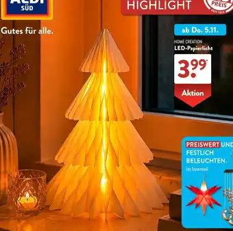 HOME CREATION LED-Papierlicht