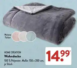 Aldi Süd HOME CREATION Wohndecke Angebot