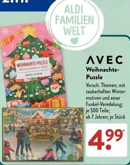 Aldi Süd AVEC Weihnachts-Puzzle Angebot