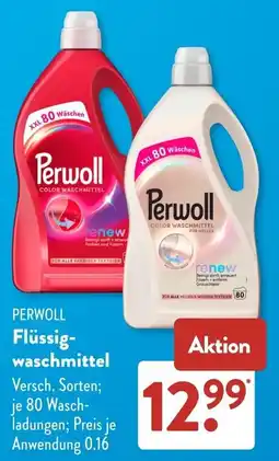 Aldi Süd Perwoll Flüssig-waschmittel Angebot