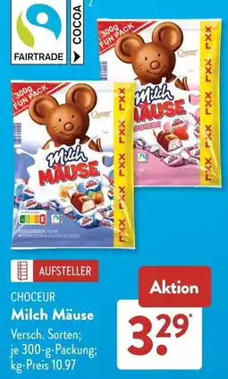 Aldi Süd CHOEUR Milch Mäuse Angebot