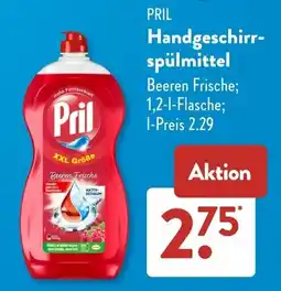 Aldi Süd Pril Handgeschirrspülmittel Angebot