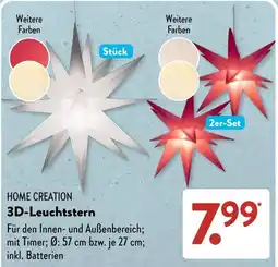 Aldi Süd HOME CREATION 3D-Leuchstern Angebot