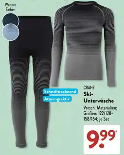 Aldi Süd CRANE Ski-Unterwäsche Angebot