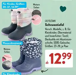 Aldi Süd LILY & DAN Schneestiefel Angebot