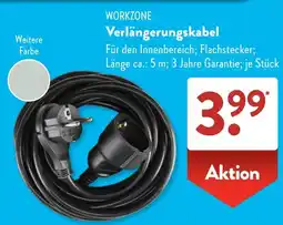 Aldi Süd WORKZONE Verlängerungskabel Angebot
