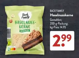 Aldi Süd Back Family Haselnusskerne Gemahlen Angebot
