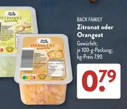 Aldi Süd BACK FAMILY Oranget Angebot
