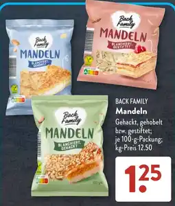 Aldi Süd Back Family Mandeln Angebot